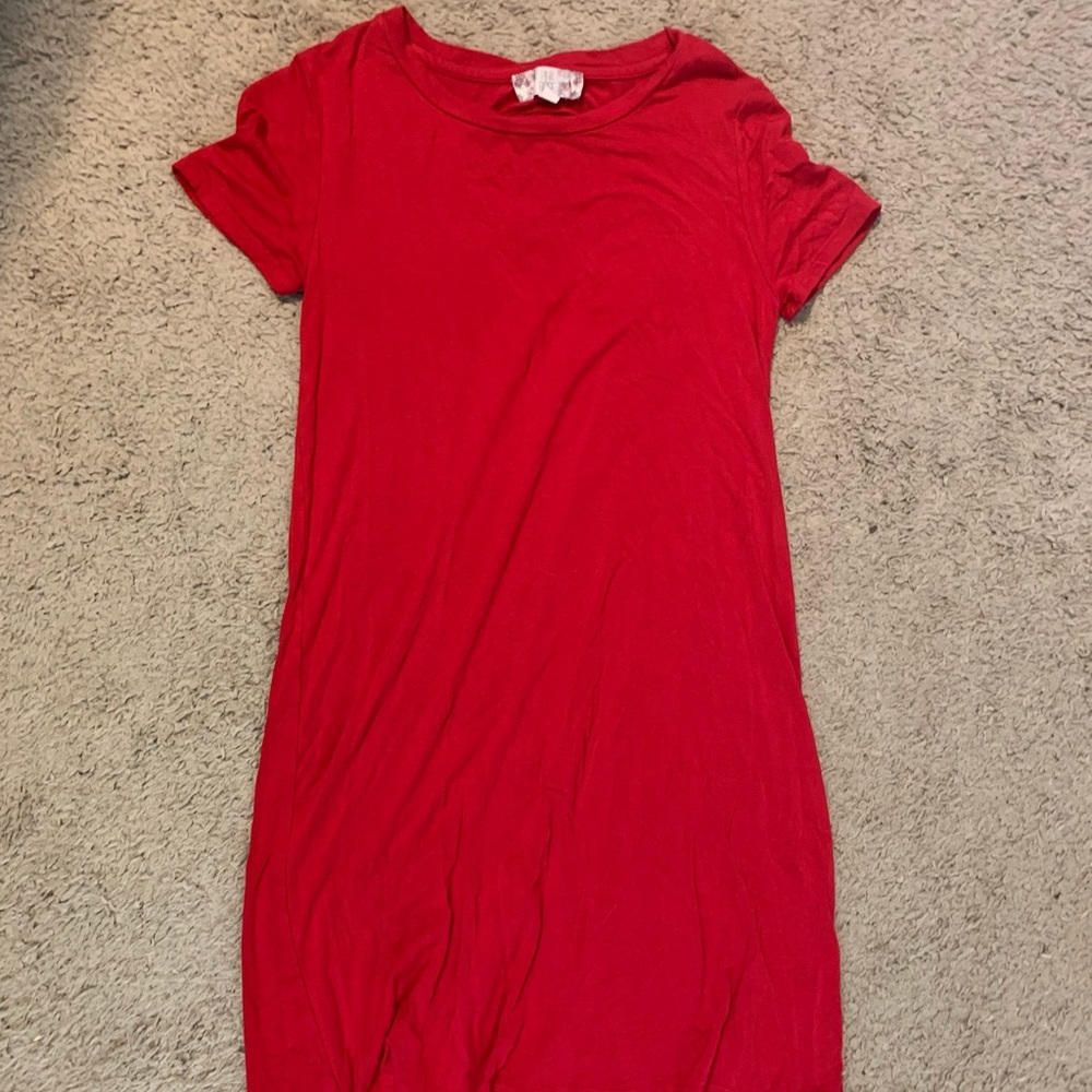 Red dress with keyhole in back - size XS